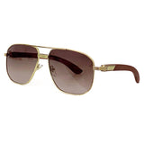 Retro Sunglasses Female 2023 Classic Frame  Metal Frame Sunglasses Luxury Designer Summer Sun Goggles