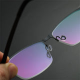 High quality 7046 Denmark Titanium No Screw Korea Glasses Frames Optical Ultra-light Business Square Glasses Frames