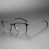 Fashion Square Denmark Linde 6554 Titanium No Screw Korea Glasses Frames Optical Ultra-light Frame For Men Women