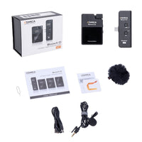 E-electronic XINPU New Comica BoomX-D Wireless Microphone Transmitter Kit Mini Microphone Receiver 2.4G Digital Microfone For Smartphones Video Mic