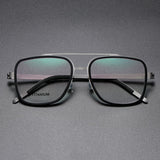 Optical Lenses Denmark Linde 9911 Titanium No Screw Korea Glasses Frames Optical Ultra-light Business Square Reading Glasses Men
