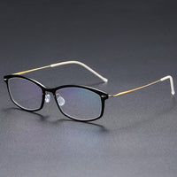 Eyeglass Frame 6512 Square Denmark Titanium No Screw Korea Glasses Frames Optical Ultra-light Business Optical Lenses For Men