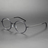 Fashion Denmark Titanium No Screw Korea Glasses 6523 Frames Optical Ultra-light Business Round Prescription Diopter Eyeglasses