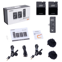 E-electronic XINPU New Comica BoomX-D Wireless Microphone Transmitter Kit Mini Microphone Receiver 2.4G Digital Microfone For Smartphones Video Mic