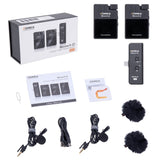 E-electronic XINPU New Comica BoomX-D Wireless Microphone Transmitter Kit Mini Microphone Receiver 2.4G Digital Microfone For Smartphones Video Mic