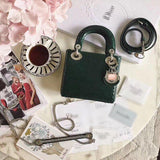 H-bag LADY Dior LAMBSKIN TOTE MINI BAG 17cm