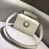 H-bag Fendi KAN I F Black leather bag
