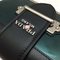 H-bag P.r.a.d.a Cahier leather bag  NO.1BH018 SIZE:18×12×4cm