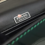 H-bag P.r.a.d.a Cahier leather bag  NO.1BH018 SIZE:18×12×4cm