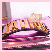 H-bag MINI J'A.D.I.O.R ULTRA BLACK BAG Flash skin 18cm