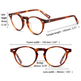 Eyeglow 5187 Designer Eyeglasses Frame Women's Glasses Frame for Men Round Retro Clear Glasses Prescription Glasses Frame