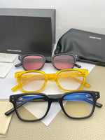 S-sunglasses Ready Stock Korean Style Polarized Retro Driving Anti-UV Square Shades  For Leroy Tinted Rectangular Silhouetted Green Acetate Frame Shades Glass Authentic Sun Protection Sunnies Circular Studs Glasses Men UV400