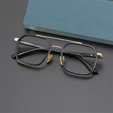 CH5255 Men Women's Reading Optical Eyeglasses Big Pure Titanium Square Frame Glasses For Men and Women Prescription Glasses