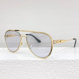 Pure Titanium Luxury Sunglasses 54Z Square Silver Eyeglasses Men Fashion Optical Uv400 Original Quality Eyewear with case