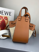 H-bag Loewe Hammock Drawstring Mini Bag Pastel Women's Hammock Small Bag Leather Shoulder Bag Handbag