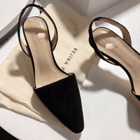 S-shoe R.E.J.I.N.A P.Y.O Women Casual Cusp Toe High Heeled Pumps Ankle Strap Shoes