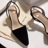 S-shoe R.E.J.I.N.A P.Y.O Women Casual Cusp Toe High Heeled Pumps Ankle Strap Shoes