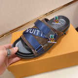 S-shoe Louis Vuitton Women Sandals Summer New Thick Heel Platform Sole Shoes Female Summer Flat Casual Shoes Fashion Sports Beach Women's Slippers Heels Women Platform Sandals Female Thick Bottom Shoes Wedge with Open Toe