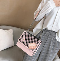 L-package 22-12-10cm Crossbody Bag Leather Messenger Bag Vintage Handbag Strap Bucket Square Tote