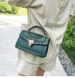 L-package 22-14-8cm Handbags for Women,Women's Shoulder Bags PU Leather Stripe Handbags Top-Handle Purse For Ladies