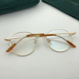 S-sunglasses gucci Retro Round Frame Anti-blue Radiation Glasses For GG0904 Ultralight Men Women Fashion Blue Light Blocking Glasses Eyewear Students Anti Blue Light Oversized Glasses Computer Women Blue Blocking Gaming Eyeglasses Alloy Frame
