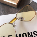 S-sunglasses New GM Rounded Metal Frame Unisex Stylish Square Eyeglasses Glasses Clear Lens Women Men Eyewear FOR KARMA