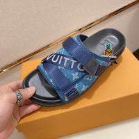 S-shoe Louis Vuitton Women Sandals Summer New Thick Heel Platform Sole Shoes Female Summer Flat Casual Shoes Fashion Sports Beach Women's Slippers Heels Women Platform Sandals Female Thick Bottom Shoes Wedge with Open Toe