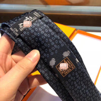 A-accessories Hermès Gingham Plaid Ties for Mens Polka Pin Dots Smooth Formal Patterned Suit Neckties