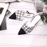 S-shoe Women's Chunky Thick Slippers-Summer Sandals Peep Toe Slip On Casual Shoes