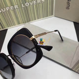 S-sunglasses s.u.p.e.r.l.o.v.e.r.s Round Sunglasses for Women, UV400 Protection, Light Weight, Pouch included for SL039