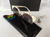 S-sunglasses New Gentle Monster brand MOON CUT Retro Womens Sunglasses UV400 Protection man or Women eyeware V sunglasses