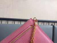 A-accessories MIU MIU NO.5MF001 15.5X10.5cm Envelope Style Leather Case Front Pocket Wallet Super Thin Fashion Card Holder With ID Card Slots