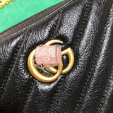 H-bag GUCCI Marmont mini shoulder women bag  6.5"W x 7.5"H x 3"D Style 550155