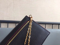 A-accessories MIU MIU NO.5MF001 15.5X10.5cm Envelope Style Leather Case Front Pocket Wallet Super Thin Fashion Card Holder With ID Card Slots