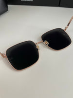 S-sunglasses Men's UV-Proof Strong Light Sunglasses For Diane Classic Silver Square Frame 99.9% UV Protected Brown Lenses for Driving Eye Glasses Reflective Lenses Big Face