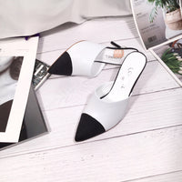 S-shoe Women's Chunky Thick Slippers-Summer Sandals Peep Toe Slip On Casual Shoes
