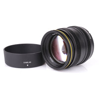 E-Electronic Kamlan lens 50mm F1.1 APS-C Large Aperture Manual Focus Lens Standard Fixed Focus APS-C Frame Mirrorless Lens Cameras lentille Camera Lens For Canon EOS-M NEX Fuji X M4/3 Cameras