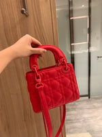 M-Handbag Dior 18cm Purses and Handbags for Women Top Handle Satchel Shoulder Bags for Ladies