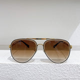 S-sunglasses Louis Vuitton High Qulity women's Round Metal Sunglasses Shades For Z1618E Female Ladies Brown Eyewear Women's Polarized Square Sunglasses Oversized Black Shades Flat Lens Male Female Fashion Driving Glasses