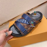 S-shoe Louis Vuitton Women Sandals Summer New Thick Heel Platform Sole Shoes Female Summer Flat Casual Shoes Fashion Sports Beach Women's Slippers Heels Women Platform Sandals Female Thick Bottom Shoes Wedge with Open Toe