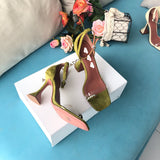 S-shoe A.M.I.N.A M.U.A.D.D.I Women's Strappy Chunky Block Sandals Ankle Strap Open Toe High Heel for Dress Wedding Party Evening Office Shoes Sandals