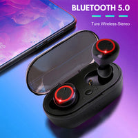E-electronic A2 TWS Wireless Earphones Bluetooth 5.0 HiFi Stereo Sport Waterproof Gamer Button Control Earphones With Mic And Charging Box Sport Earphone Headphones Earbuds