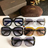 S-sunglasses Mens Sunglasses Mirrored Retro Large Oversized Square Designer Eyewear for T.O.M F.O.R.D TF0580