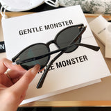 S-sunglasses 2021 Gentle New Round Frame Sunglasses For Slo With White Round Case Women Retro Glasses Female Cat Eye Women Sunglasses Female Retro Glasses