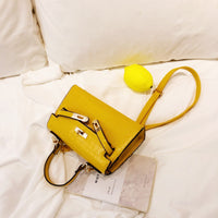 L-package 21-15-7cm Women's Satchel Handbags Top Handle Purses Shoulder Bags Leather Tote for Ladies with Long Strap