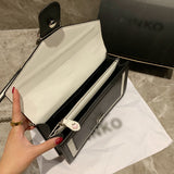 M-Handbag P.i.n.k.o 27-17cm Chain Shoulder Swallows Bag Messager Genuine Leather Cross-body Handbags
