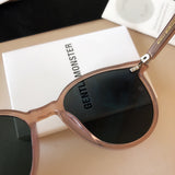 S-sunglasses 2021 Gentle New Round Frame Sunglasses For Slo With White Round Case Women Retro Glasses Female Cat Eye Women Sunglasses Female Retro Glasses