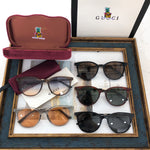S-sunglasses GUCCI Women Oval Sunglasses Big Frame Sunglasses For GG0830SK Women Vintage Eyewear Brand Designer Sun Glasses Women Hip-Hop Men Women Sunglasses Classic Retro Vintage Oval Sun Glasses For Female Eeywear UV400