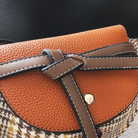 L-package 18-13-5cm Women Crossbody Satchel Bag Small Saddle Purse and Tote Shoulder Handbags