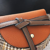L-package 18-13-5cm Women Crossbody Satchel Bag Small Saddle Purse and Tote Shoulder Handbags